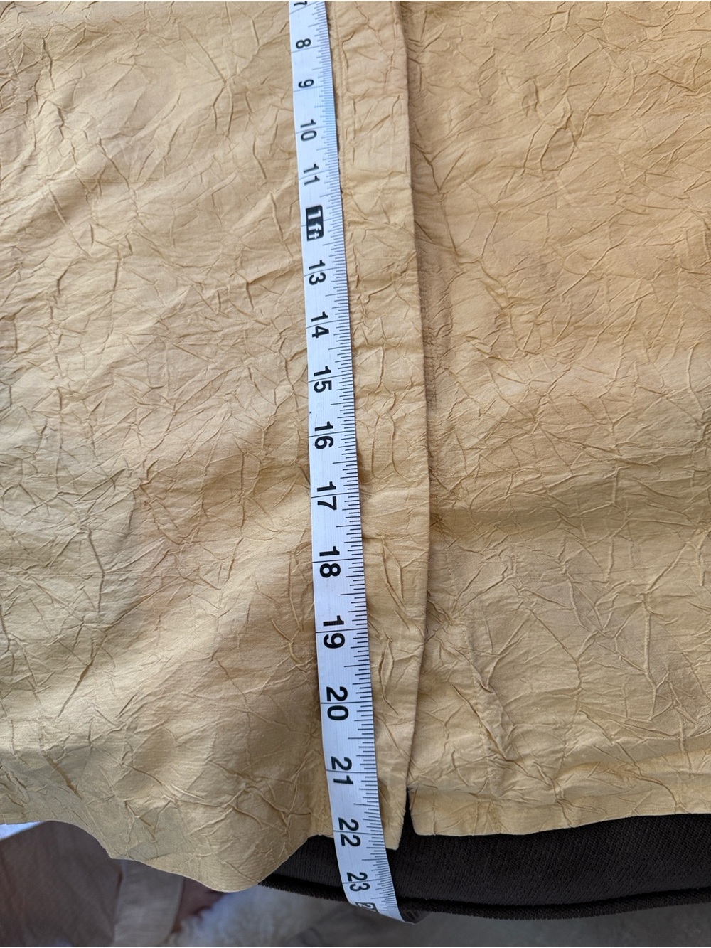 Eileen Fisher Mustard Crinkled Open-Front Jacket - Picture 6 of 7